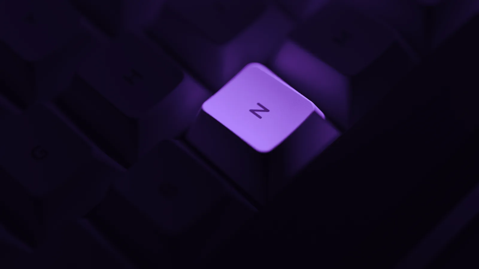 Keycap profile close-up